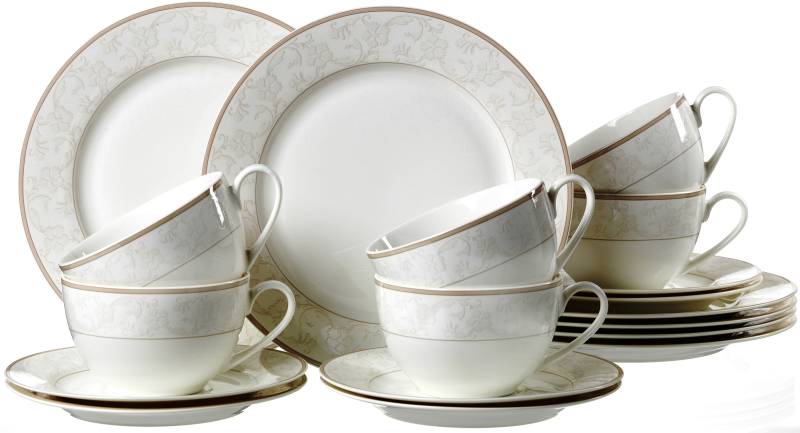 Ritzenhoff & Breker Kaffeeservice »Geschirr-Set, Service ISABELLA«, (Set, 18 tlg.), extravagantes Design, 18 Teile, für 6 Personen von Ritzenhoff & Breker