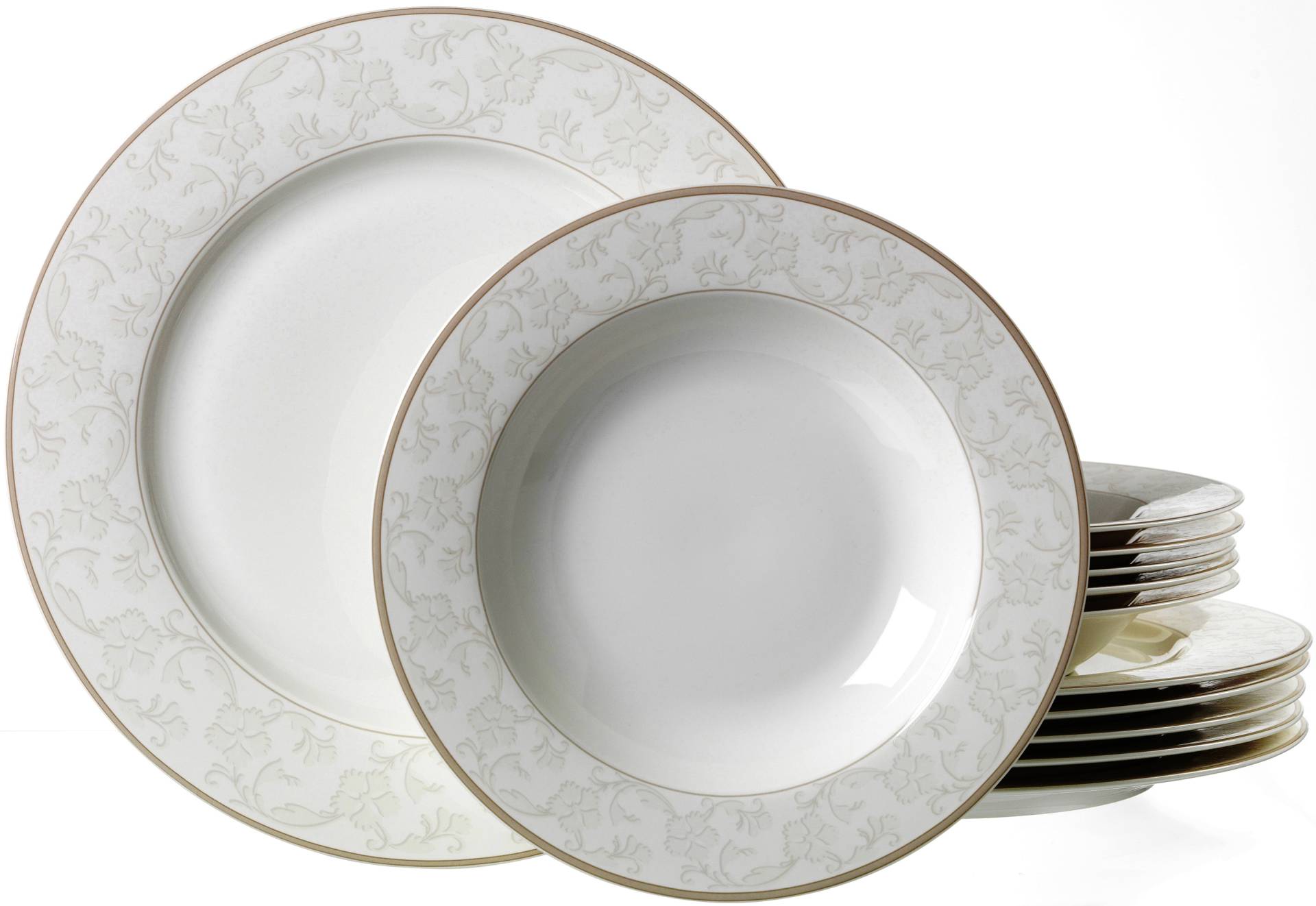 Ritzenhoff & Breker Tafelservice »Teller Set, Geschirr-Set ISABELLA«, (Set, 12 tlg.), extravagantes Design, 12 Teile, für 6 Personen von Ritzenhoff & Breker