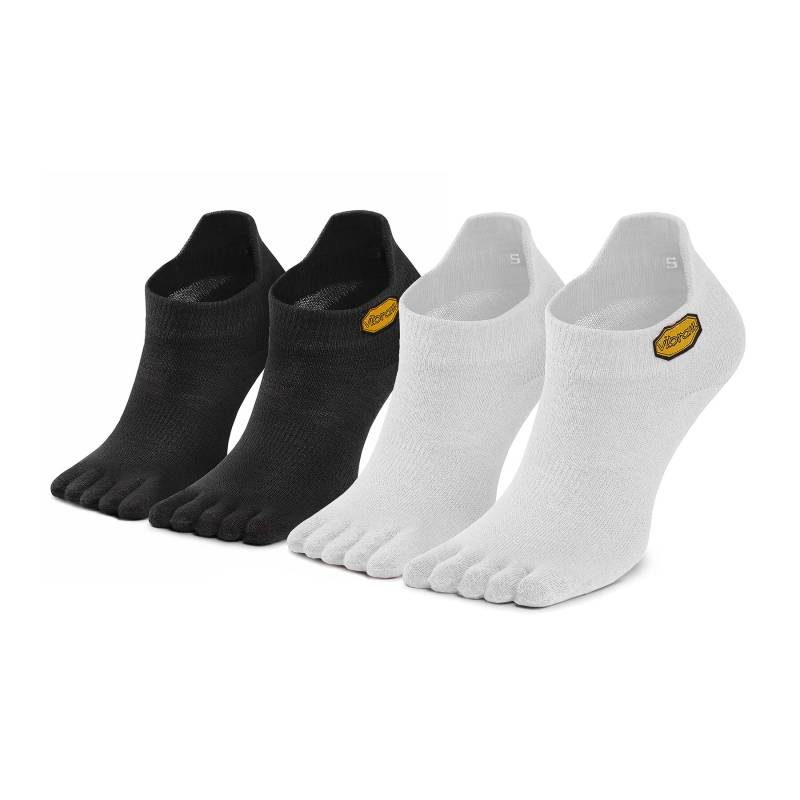 2er-Set niedrige Unisex-Socken Vibram Fivefingers No Show S15N12P Schwarz von Vibram Fivefingers