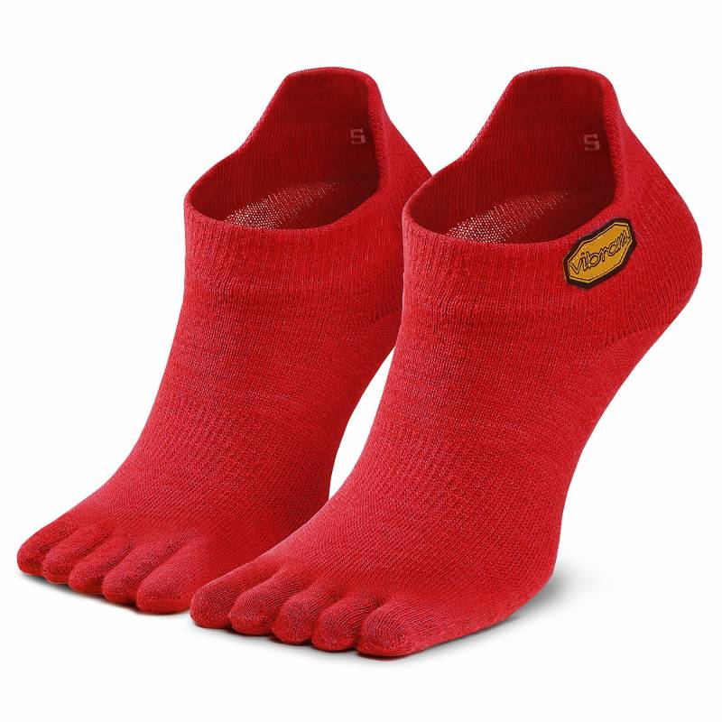 Niedrige Unisex Socken Vibram Fivefingers Athletic No Show S18N04 Rot von Vibram Fivefingers