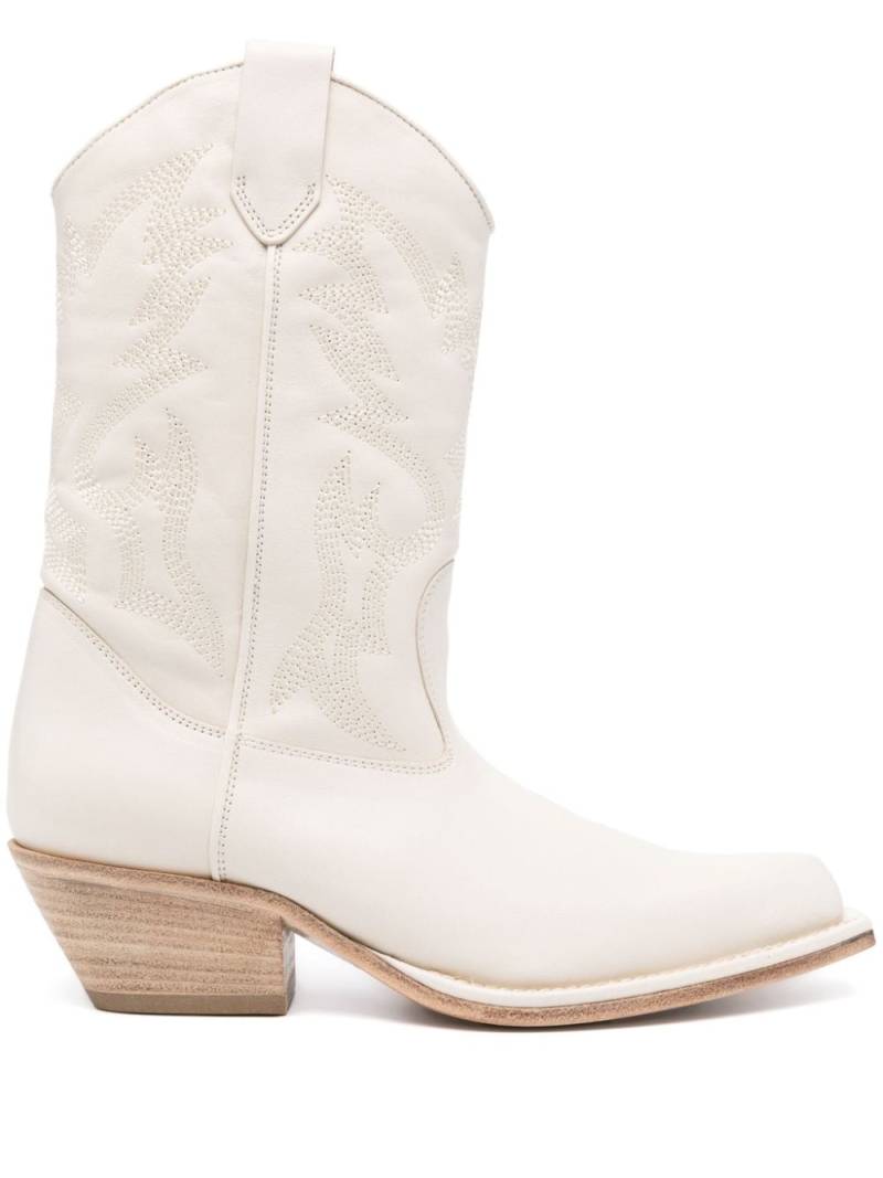 Vic Matie 50mm leather cowboy boots - Neutrals von Vic Matie