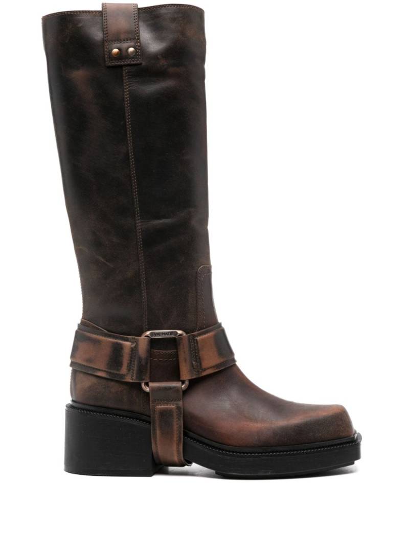 Vic Matie Saddle calf-length boots - Brown von Vic Matie