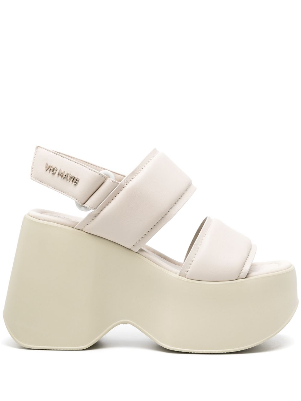 Vic Matie Yoko 105mm platform sandals - White von Vic Matie