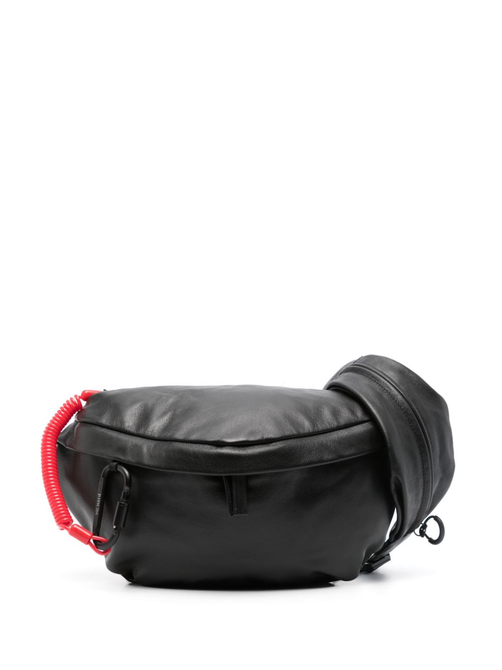 Vic Matie carabiner-detail leather belt bag - Black von Vic Matie