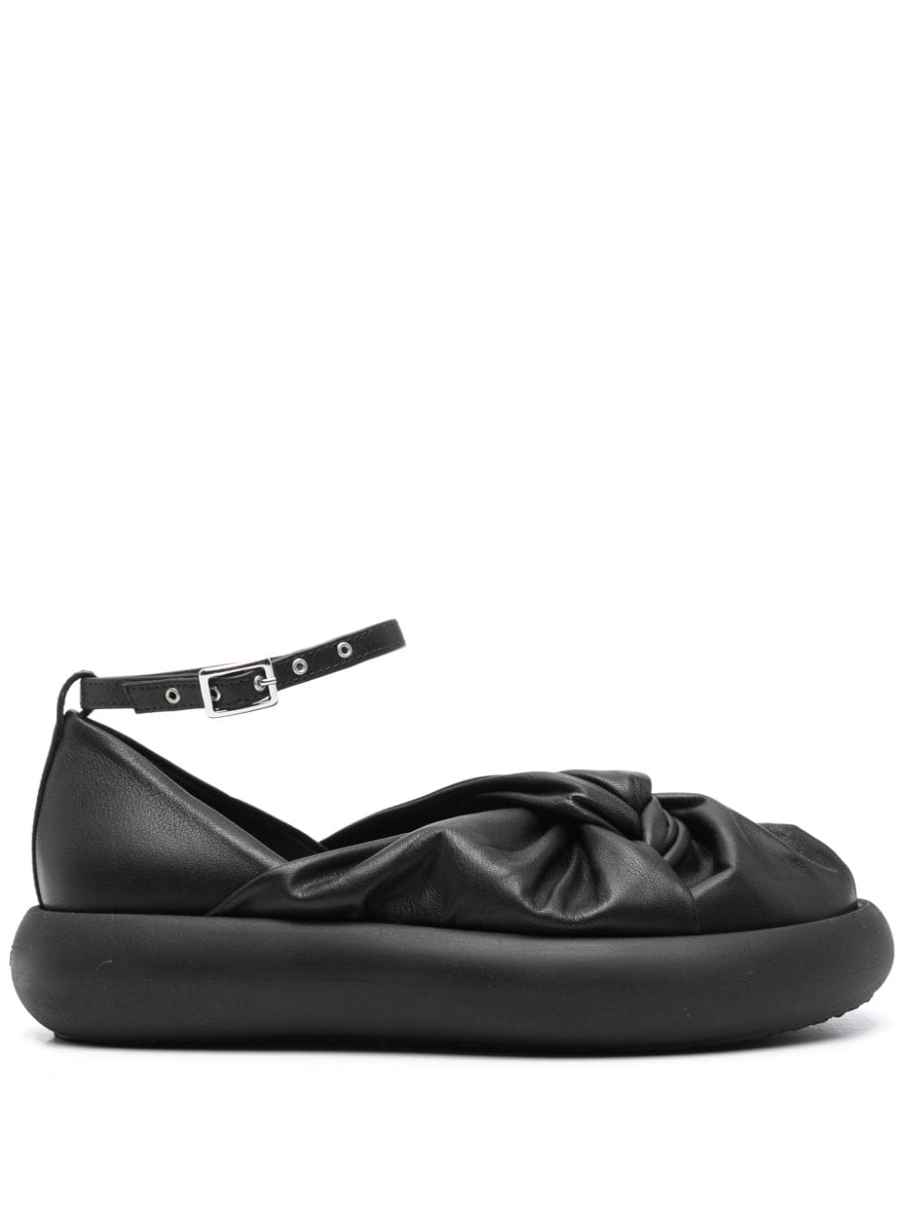 Vic Matie knot-detail leather sandals - Black von Vic Matie