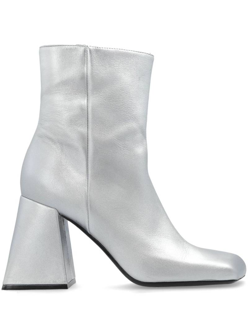 Vic Matie leather boots - Silver von Vic Matie