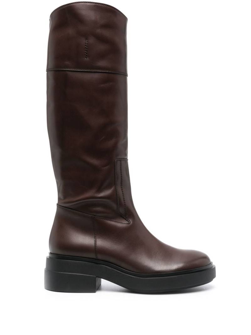 Vic Matie leather knee-high boots - Brown von Vic Matie