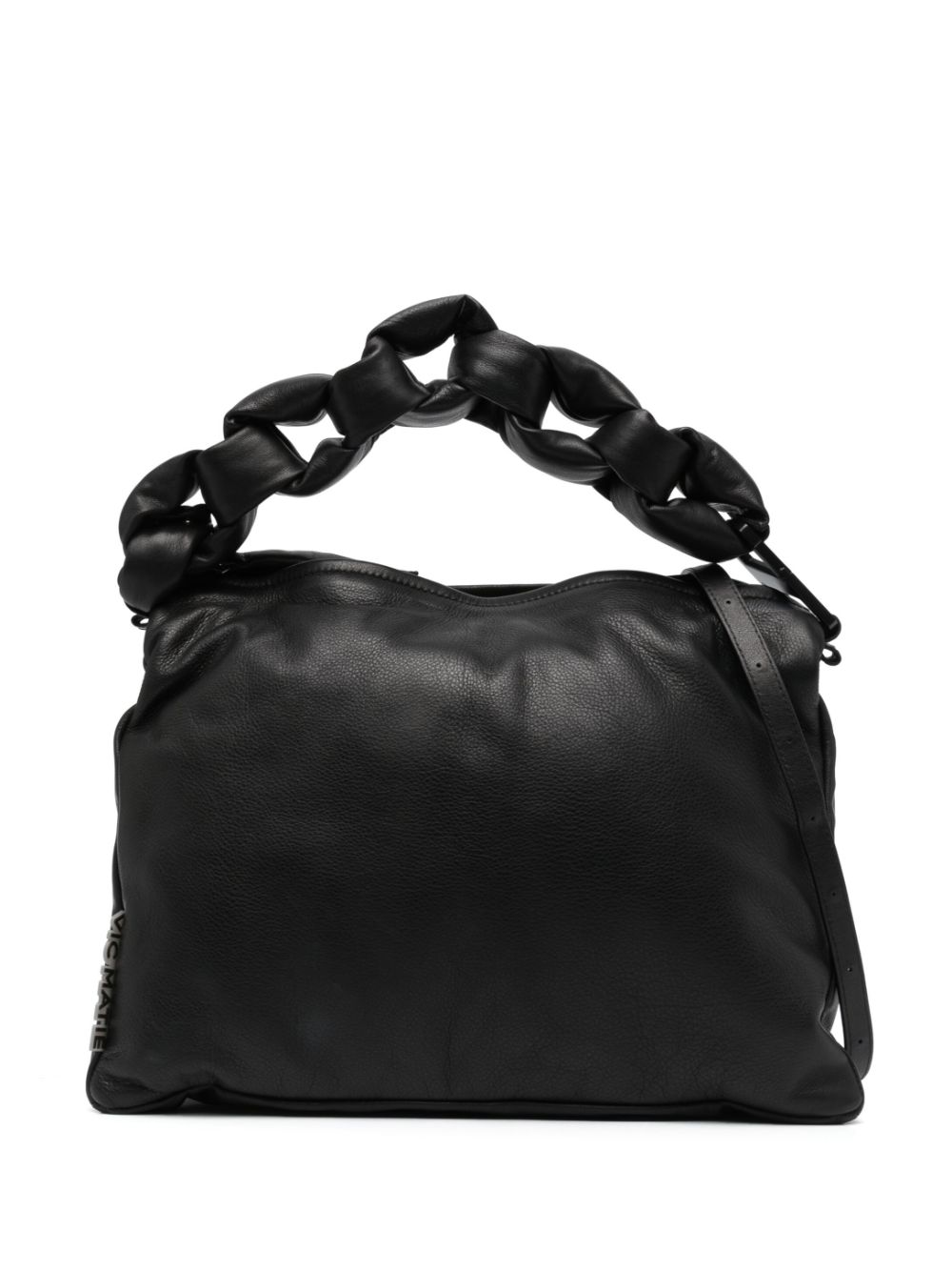 Vic Matie leather tote bag - Black von Vic Matie