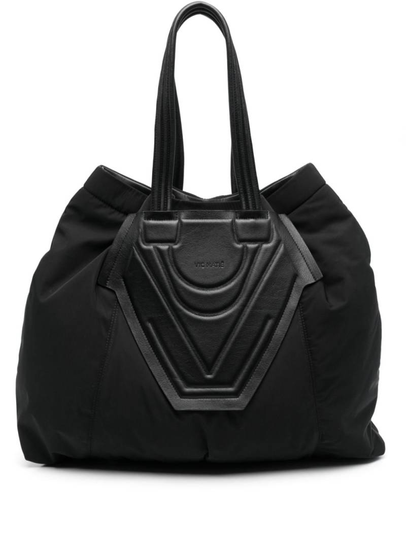 Vic Matie logo-debossed tote bag - Black von Vic Matie