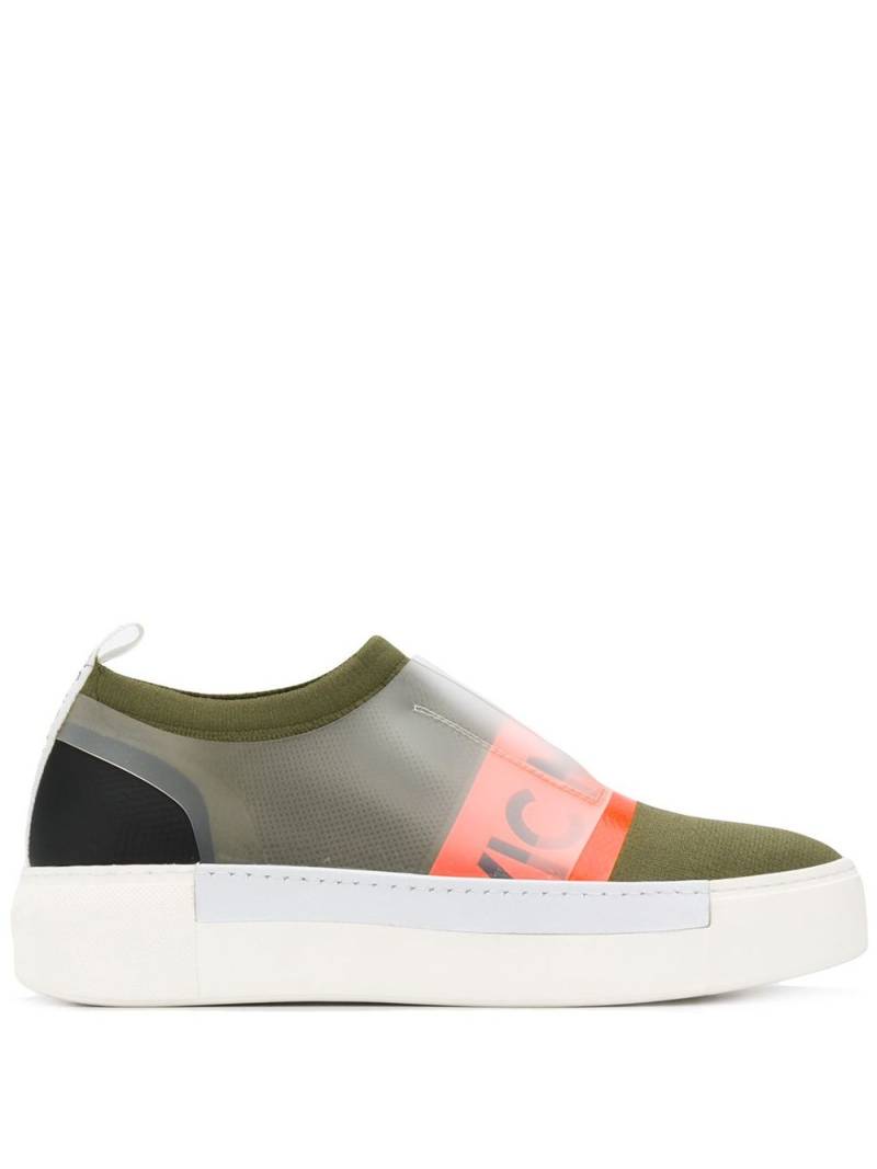 Vic Matie logo strap sock sneakers - Green von Vic Matie