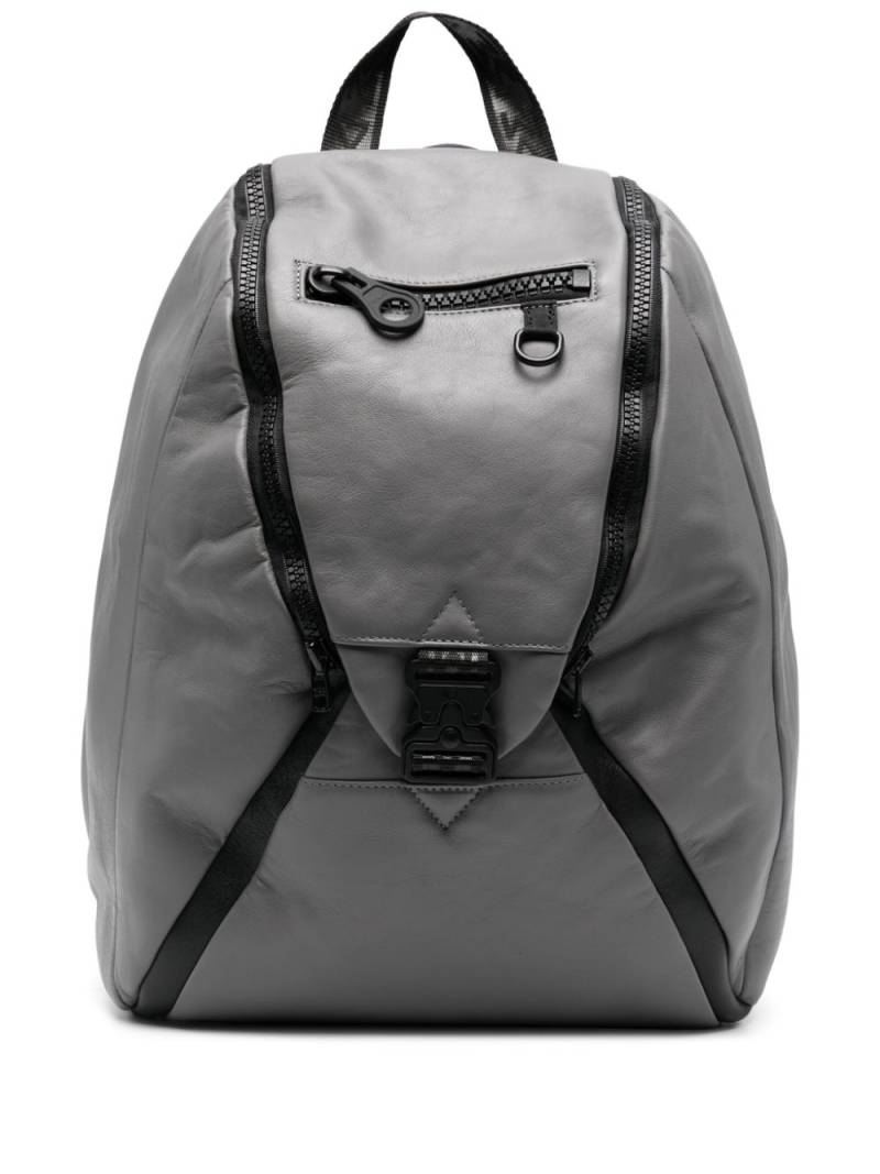 Vic Matie panelled leather backpack - Grey von Vic Matie