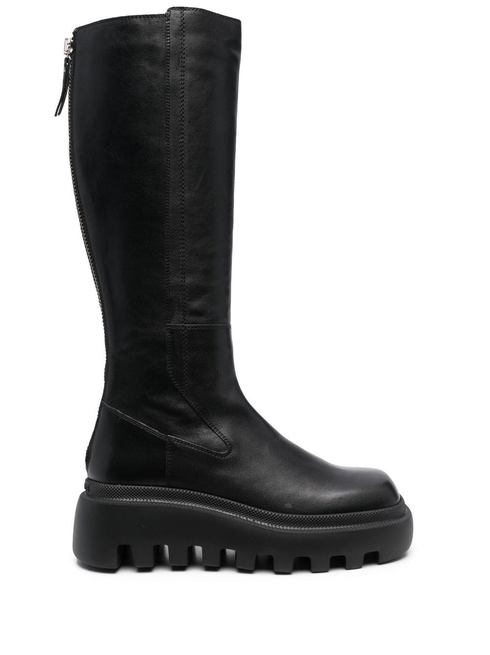 Vic Matie square-toe knee-length boots - Black von Vic Matie