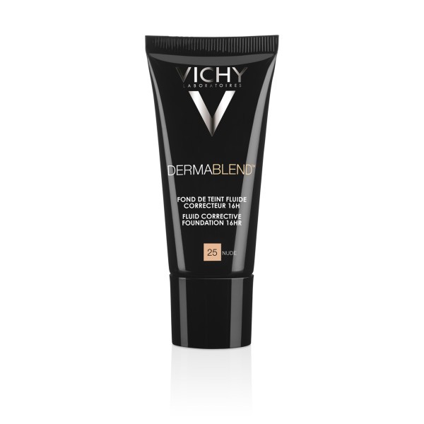 Vichy Dermablend - Korrigierendes Make-up Fluid Mit Hoher Deckkraft 16 Stunden Halt SPF28 25 Nude von Vichy