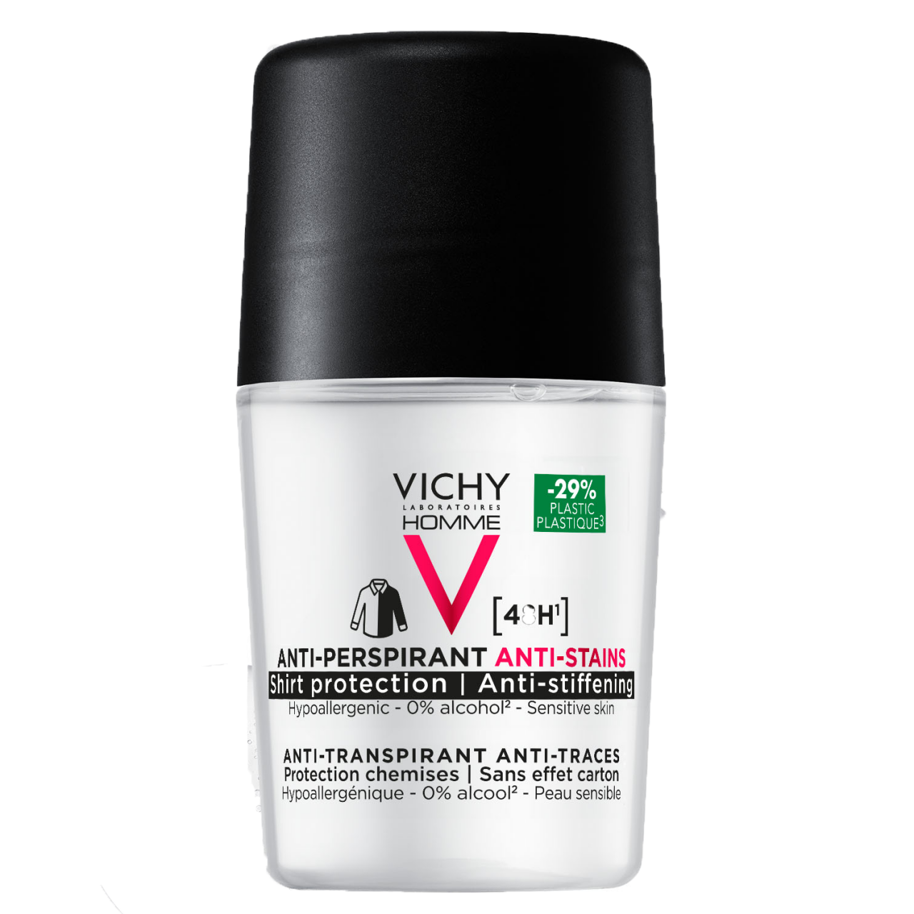 Vichy Homme - Deodorant Anti-flecken 48h Roll-on von Vichy