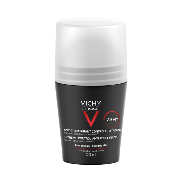 Vichy Homme - Deodorant Extrême Control - Intensiv -regulierend Roll-on von Vichy