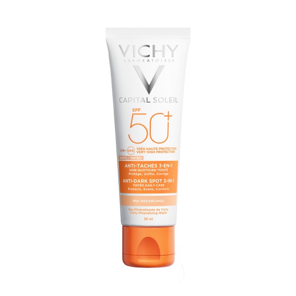 Vichy Ideal Soleil - Ideal Soleil Anti-pigment Flecken Creme 3in1 Getönt LSF50+ von Vichy