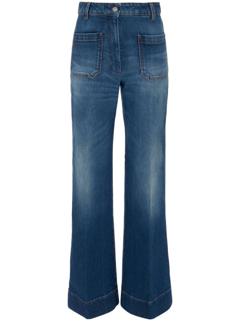 Victoria Beckham Alina flared jeans - Blue von Victoria Beckham