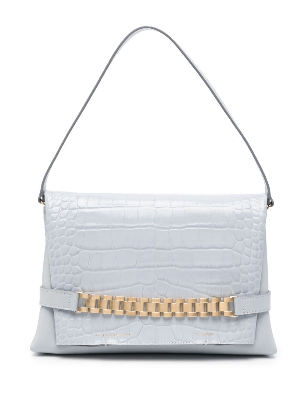 Victoria Beckham Chain crocodile-effect tote bag - Grey von Victoria Beckham