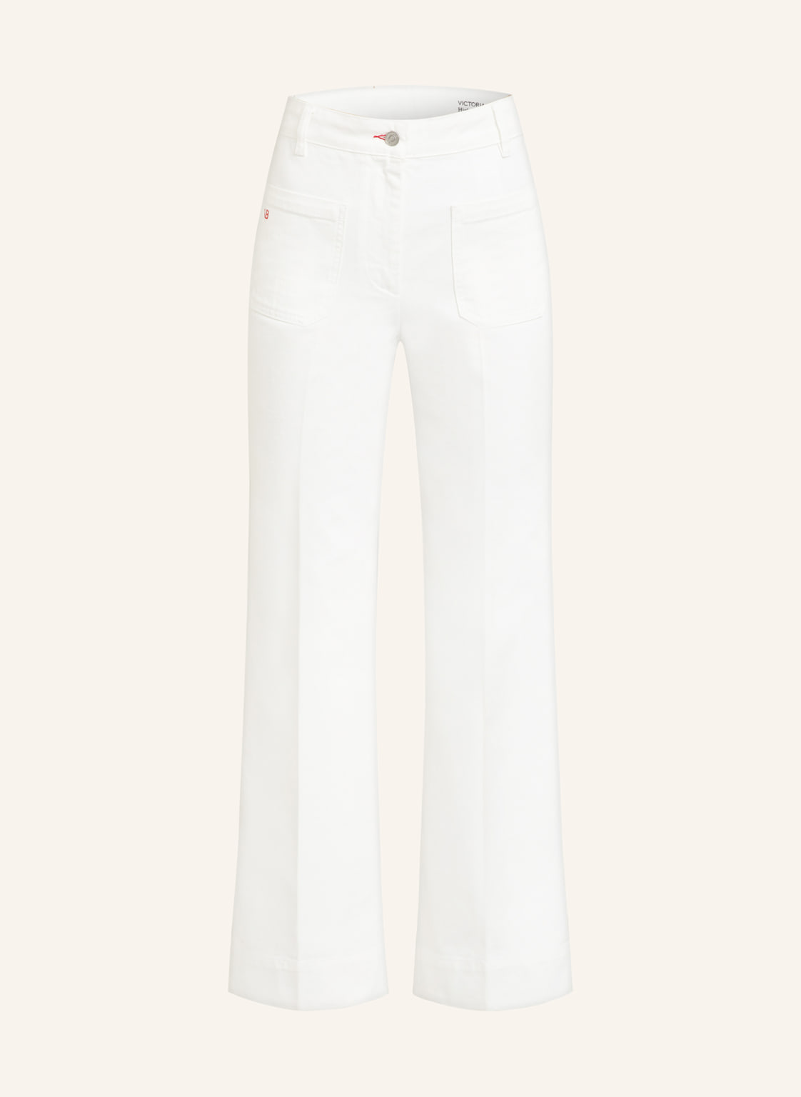 Victoria Beckham Flared Jeans Alina weiss von Victoria Beckham