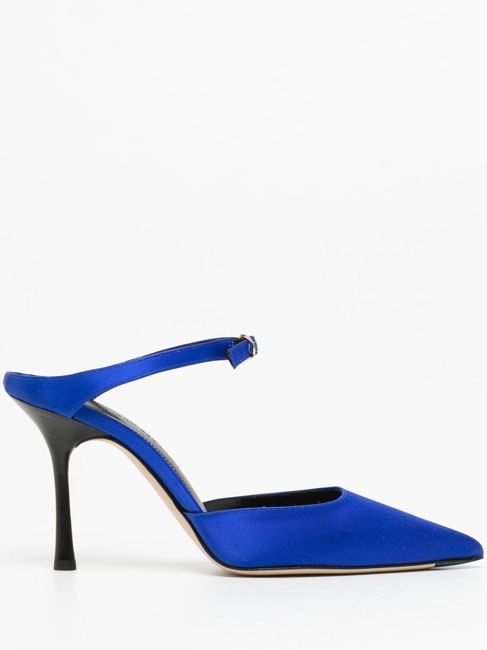 Victoria Beckham Jordy 90mm satin mules - Blue von Victoria Beckham