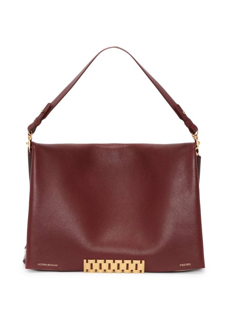 Victoria Beckham Jumbo-chain leather pouch - Brown von Victoria Beckham