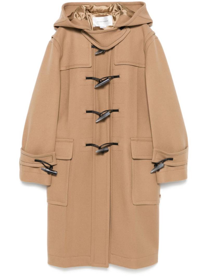 Victoria Beckham Oversized duffle coat - Brown von Victoria Beckham