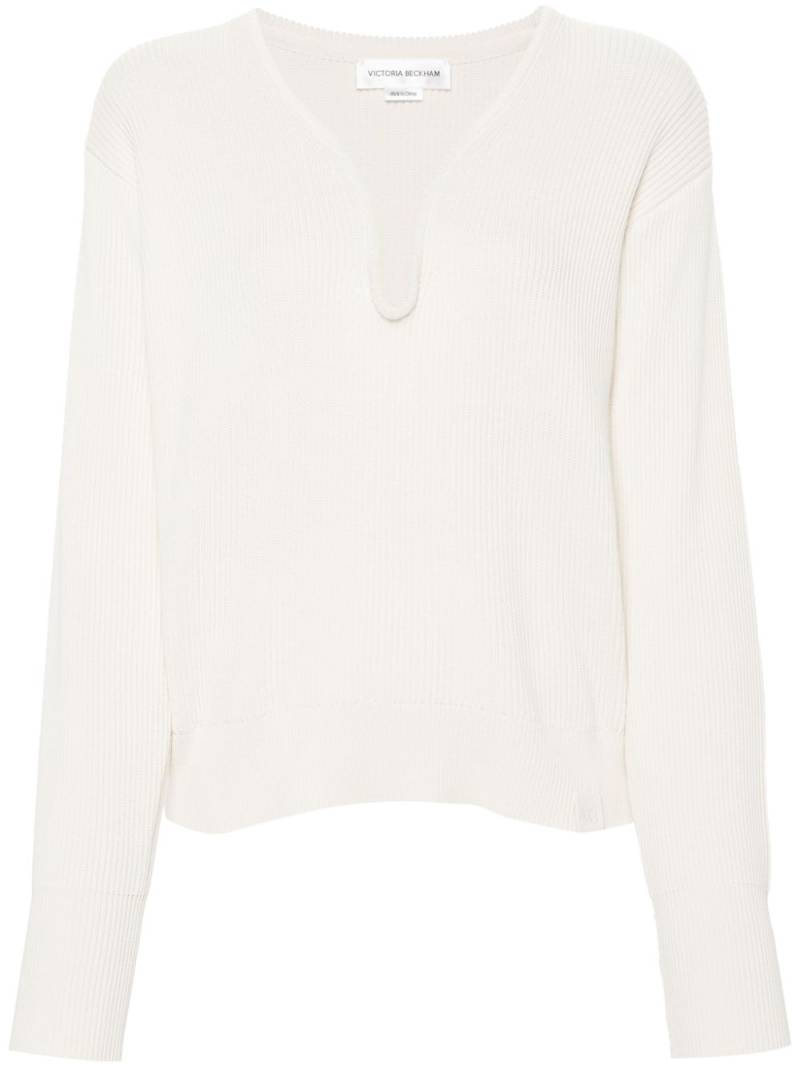 Victoria Beckham V-neck jumper - Neutrals von Victoria Beckham