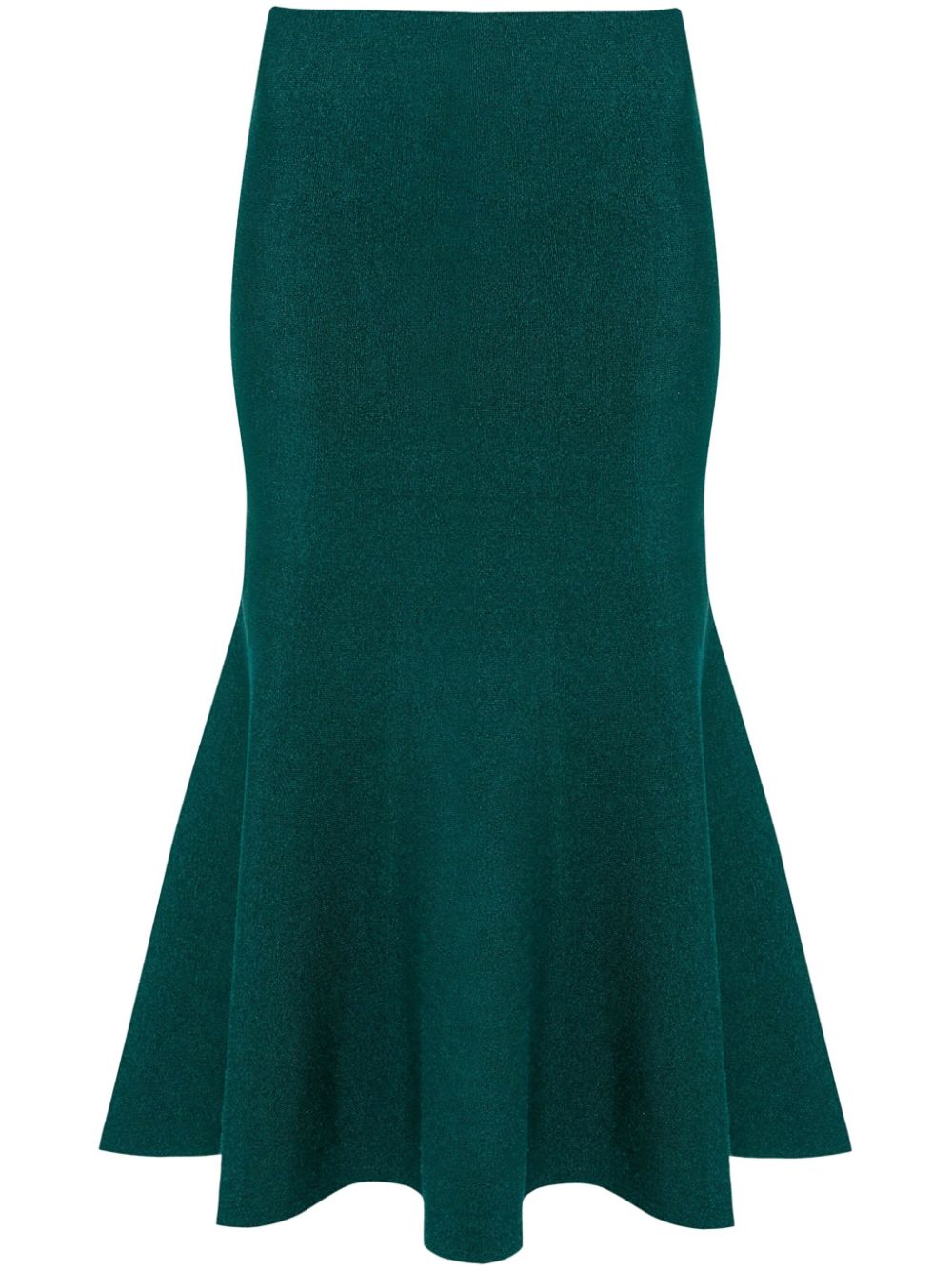 Victoria Beckham VB Body flared midi skirt - Green von Victoria Beckham