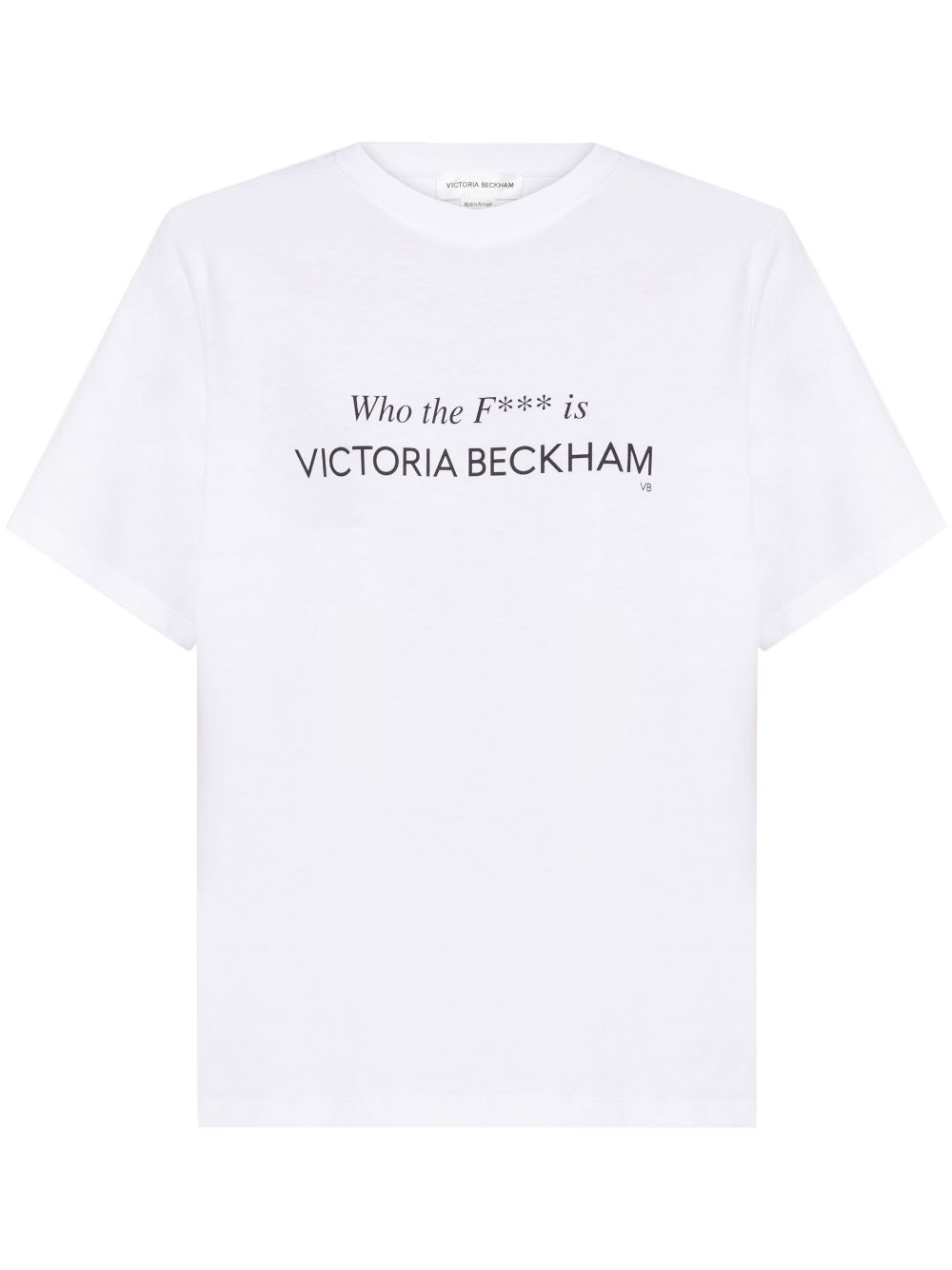 Victoria Beckham Who The F*** Is Victoria Beckham T-shirt - White von Victoria Beckham