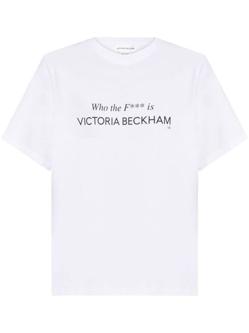 Victoria Beckham Who The F*** Is Victoria Beckham T-shirt - White von Victoria Beckham