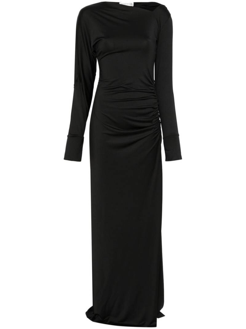 Victoria Beckham asymmetric-neck maxi dress - Black von Victoria Beckham