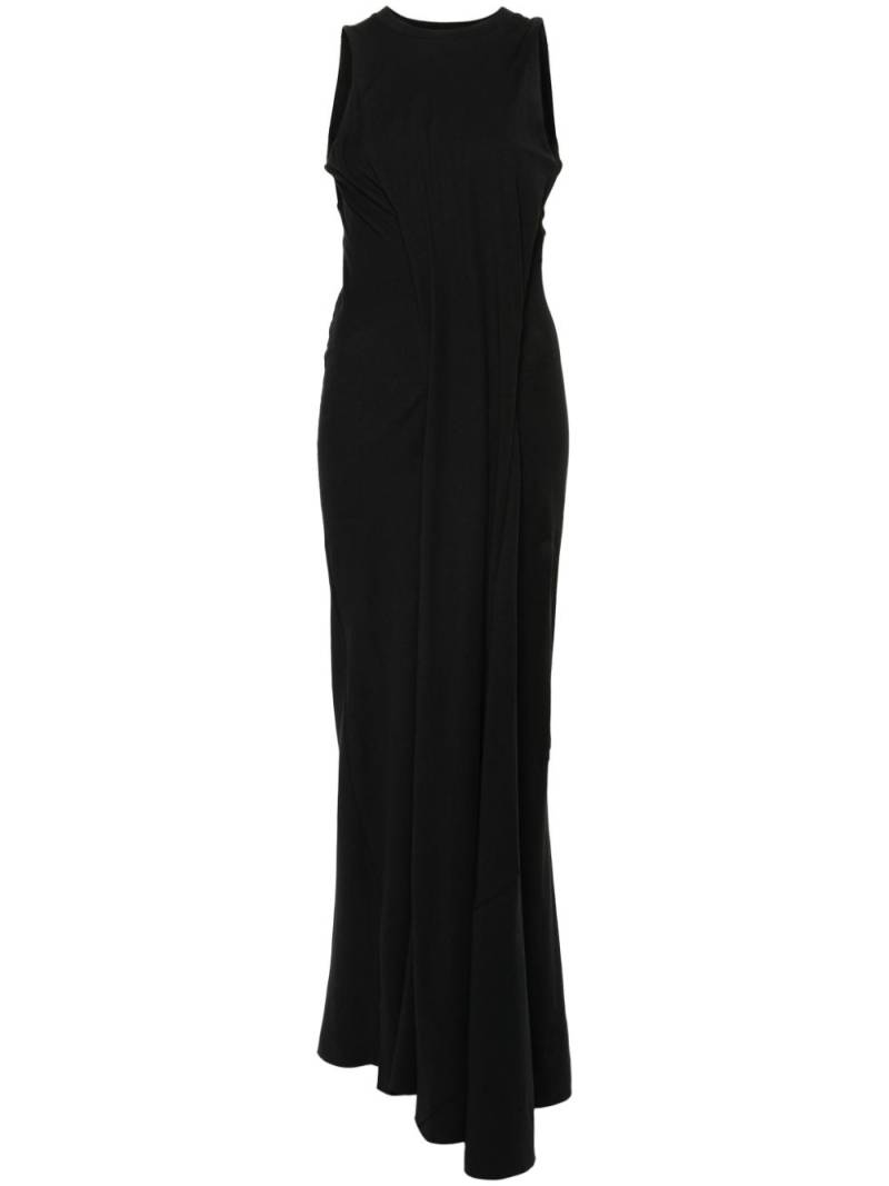 Victoria Beckham asymmetric sleeveless long dress - Black von Victoria Beckham