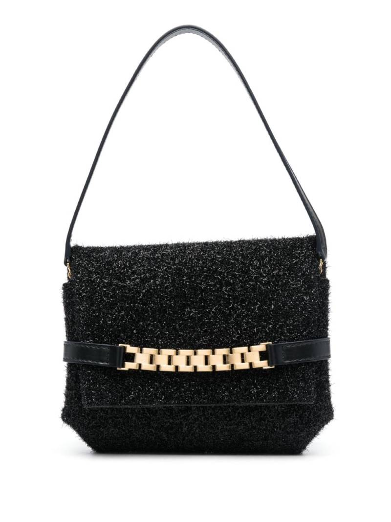 Victoria Beckham chain-detail metallic tote bag - Black von Victoria Beckham