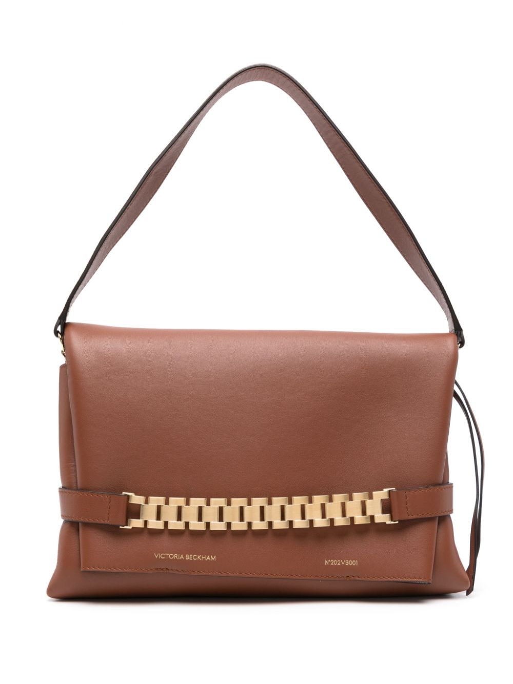 Victoria Beckham chain-link leather shoulder bag - Brown von Victoria Beckham