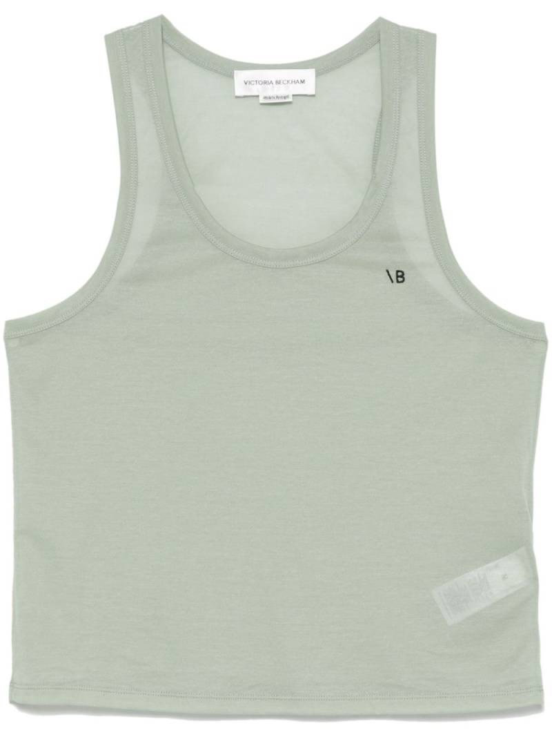 Victoria Beckham crepe tank top - Green von Victoria Beckham