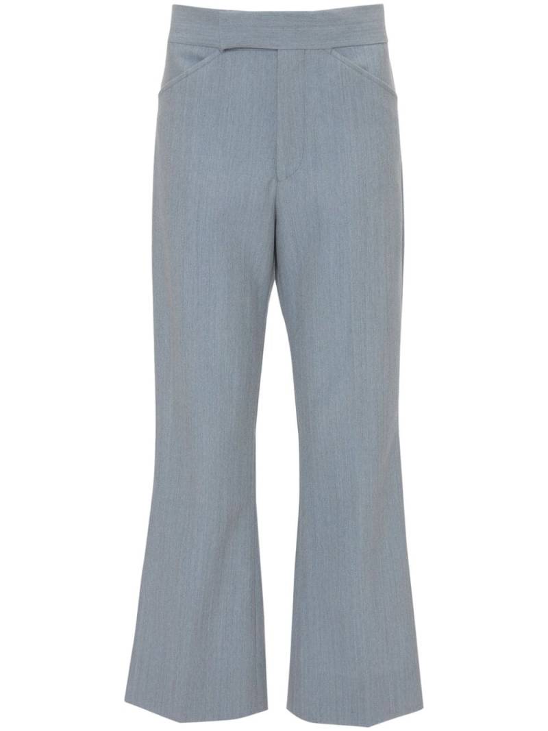 Victoria Beckham cropped flared trousers - Blue von Victoria Beckham