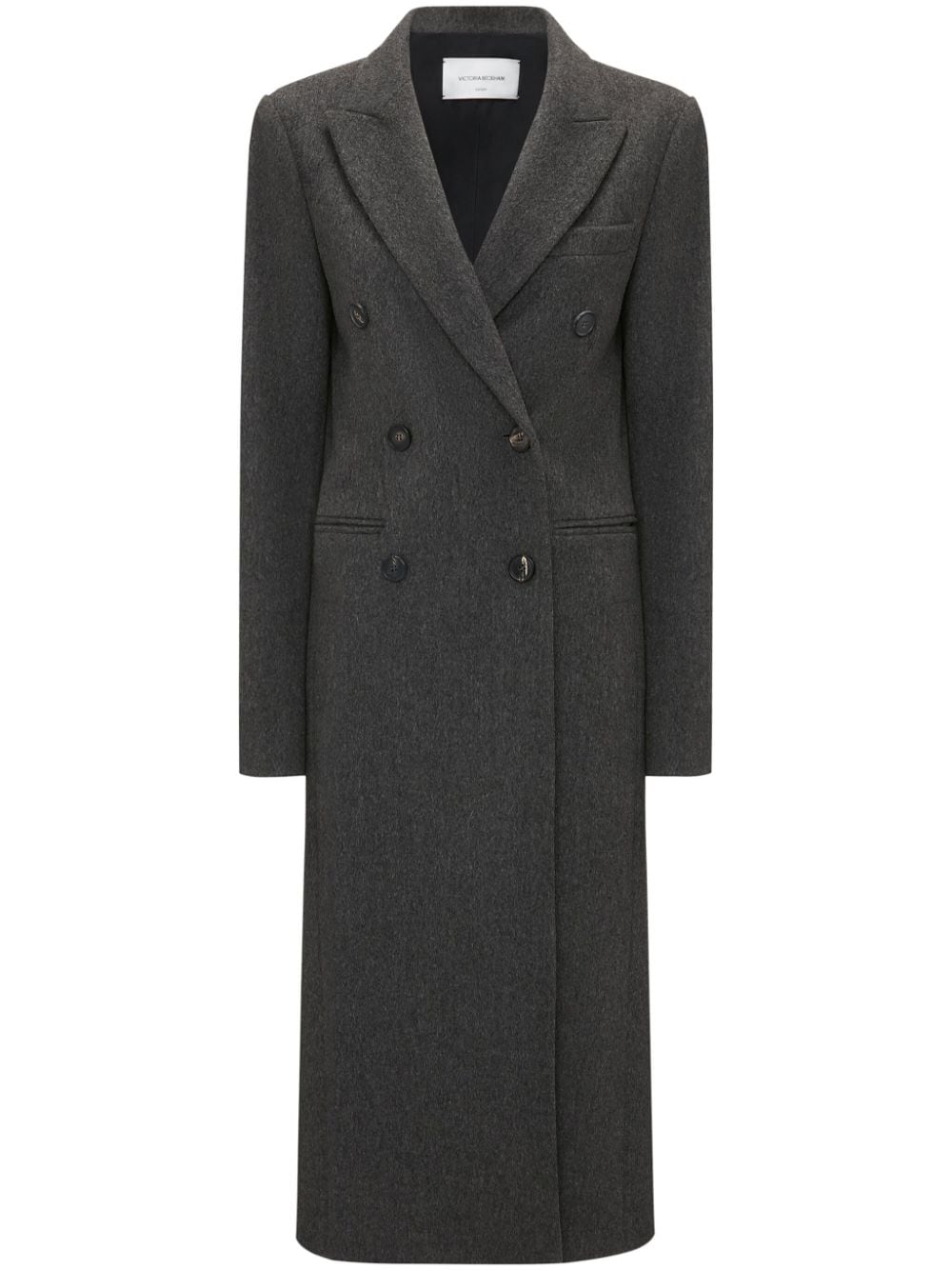 Victoria Beckham double-breasted wool coat - Grey von Victoria Beckham