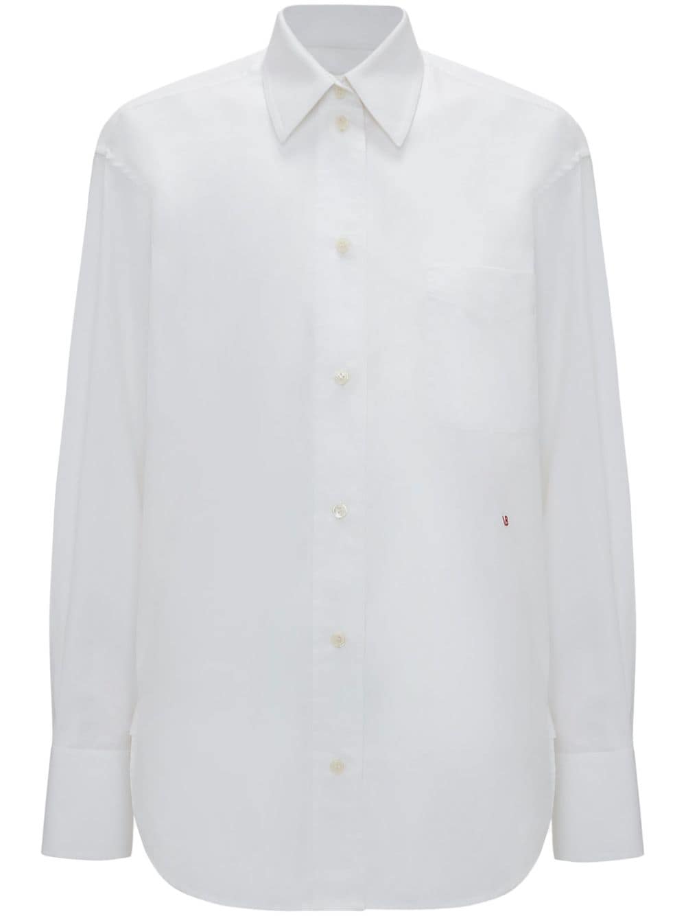 Victoria Beckham drop-shoulder cotton shirt - White von Victoria Beckham