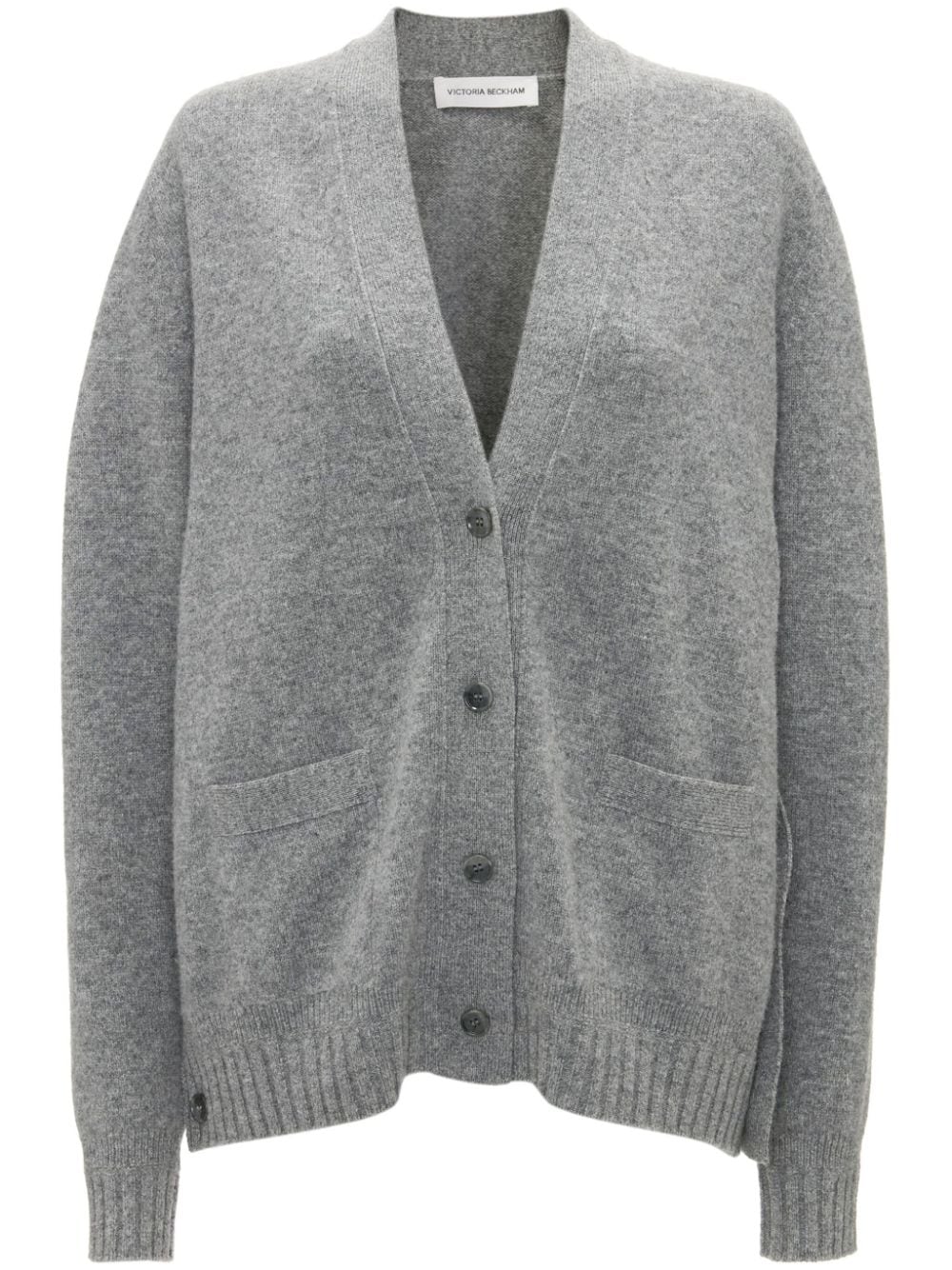 Victoria Beckham fine-knit wool cardigan - Grey von Victoria Beckham