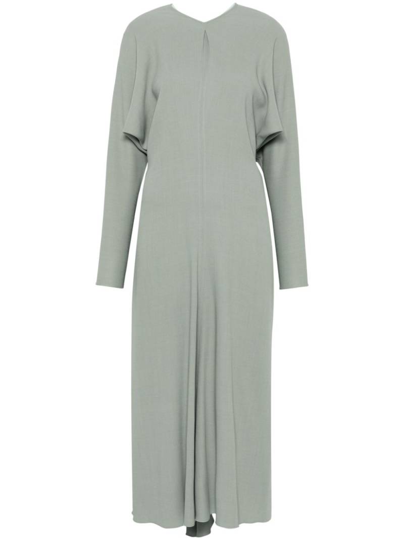 Victoria Beckham fine-ribbed crepe dress - Green von Victoria Beckham