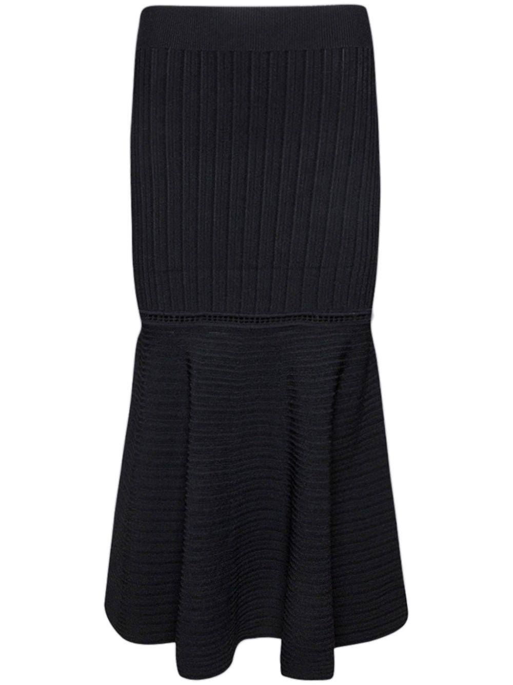 Victoria Beckham flared skirt - Black von Victoria Beckham