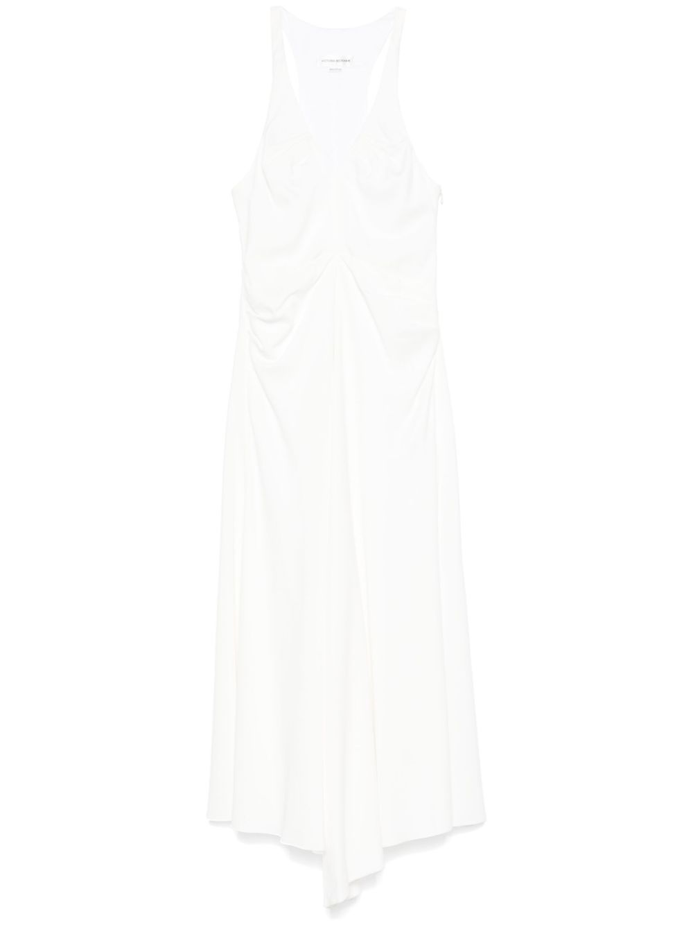 Victoria Beckham gathered-detail maxi dress - White von Victoria Beckham