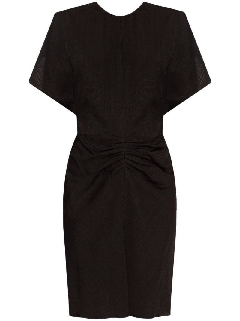 Victoria Beckham gathered-detail mini dress - Black von Victoria Beckham