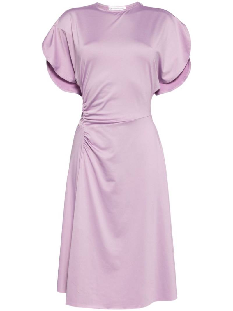 Victoria Beckham gathered dress - Purple von Victoria Beckham