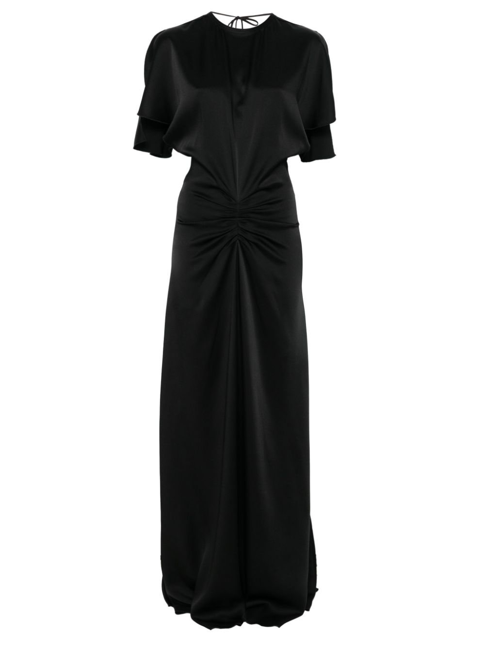 Victoria Beckham gathered-waist maxi dress - Black von Victoria Beckham