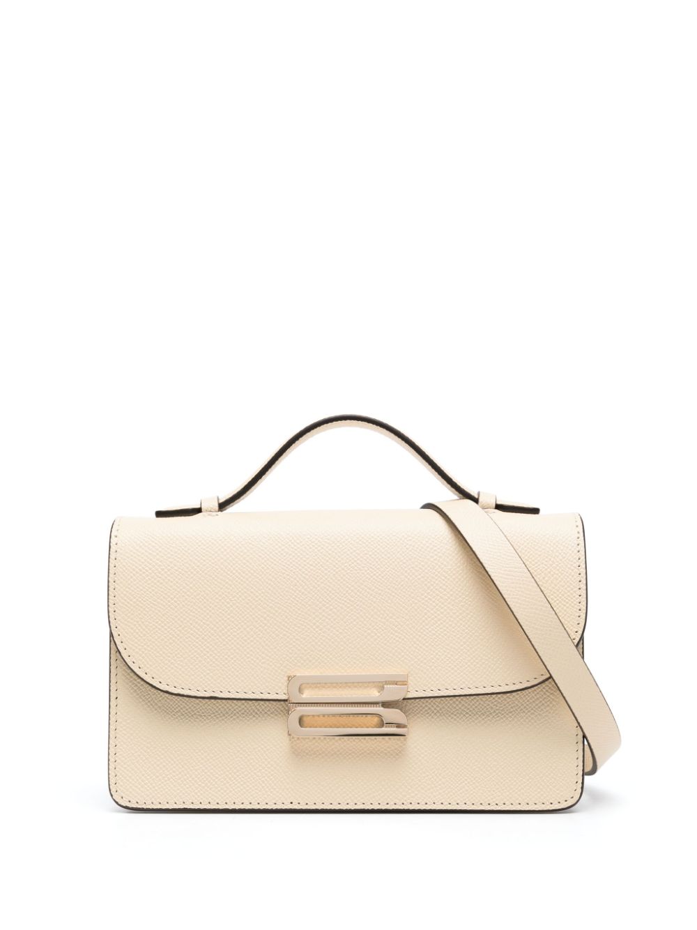 Victoria Beckham grained-leather mini bag - Neutrals von Victoria Beckham