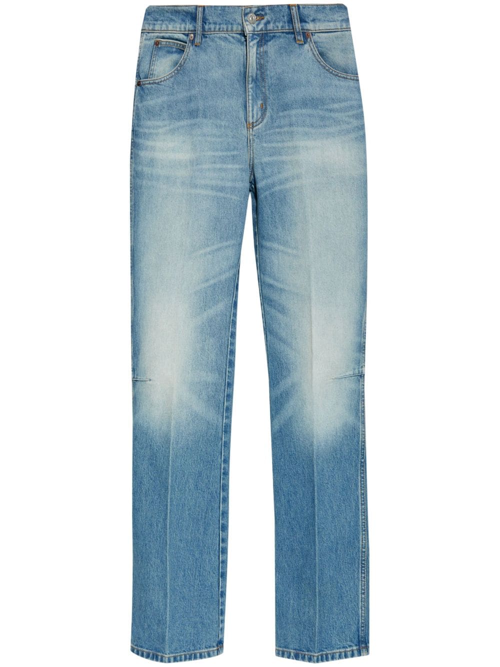 Victoria Beckham high-rise straight-leg jeans - Blue von Victoria Beckham