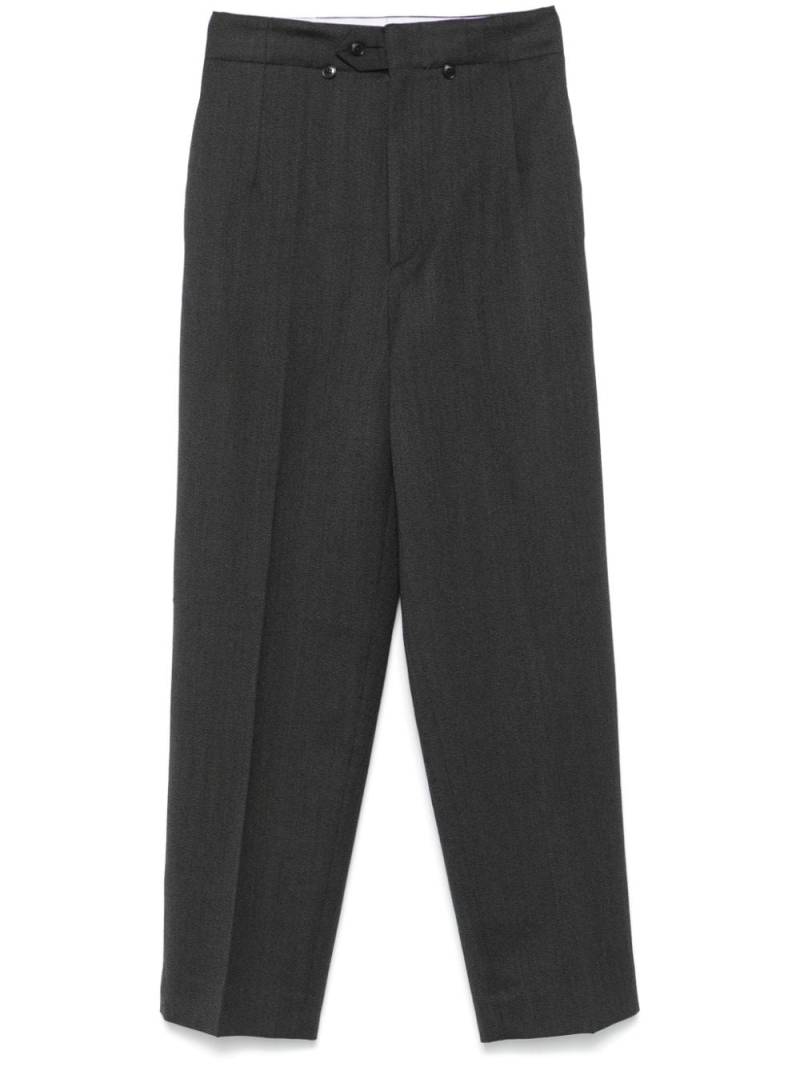 Victoria Beckham high-waist tapered-leg trousers - Grey von Victoria Beckham