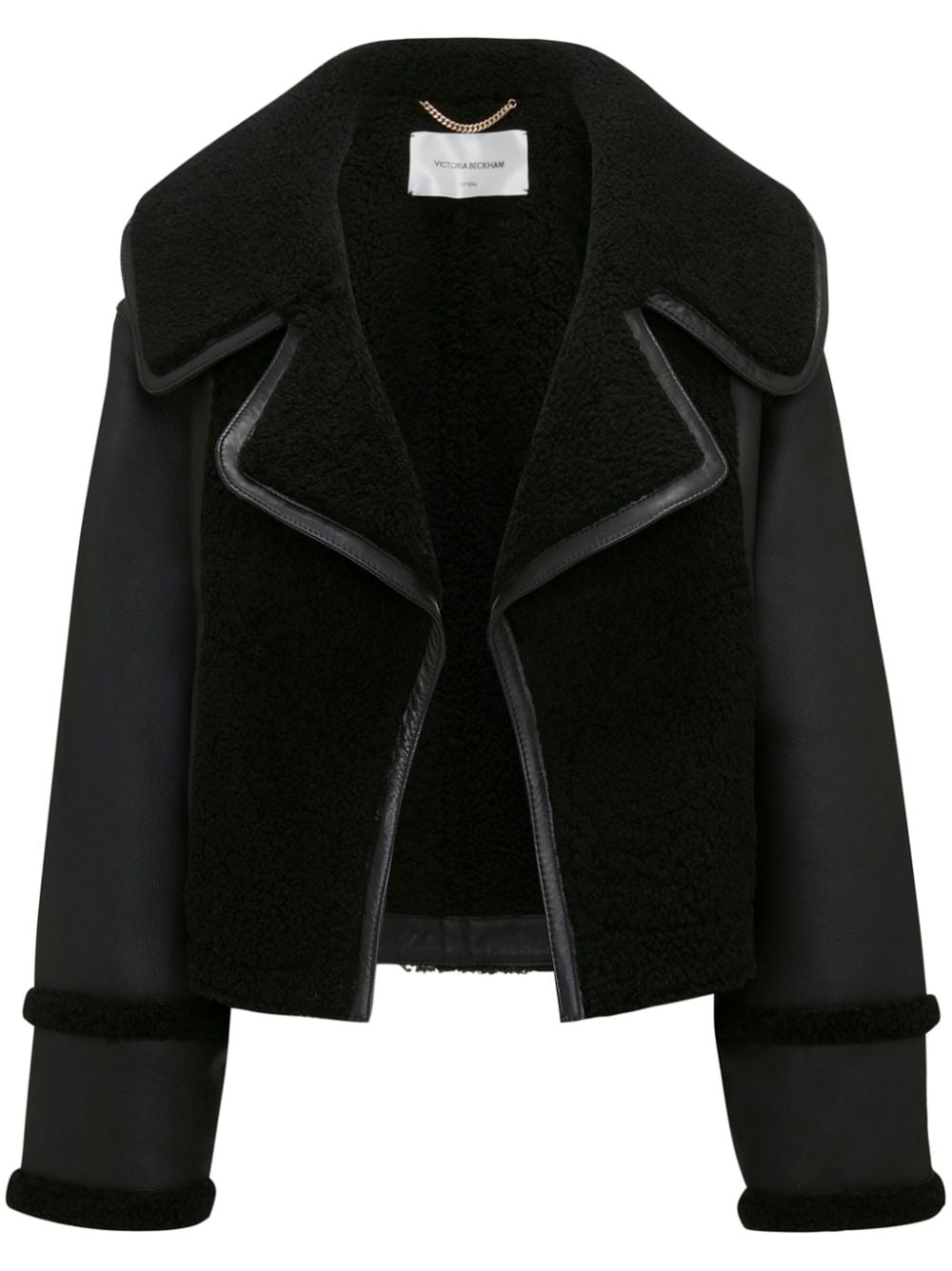 Victoria Beckham leather jacket - Black von Victoria Beckham