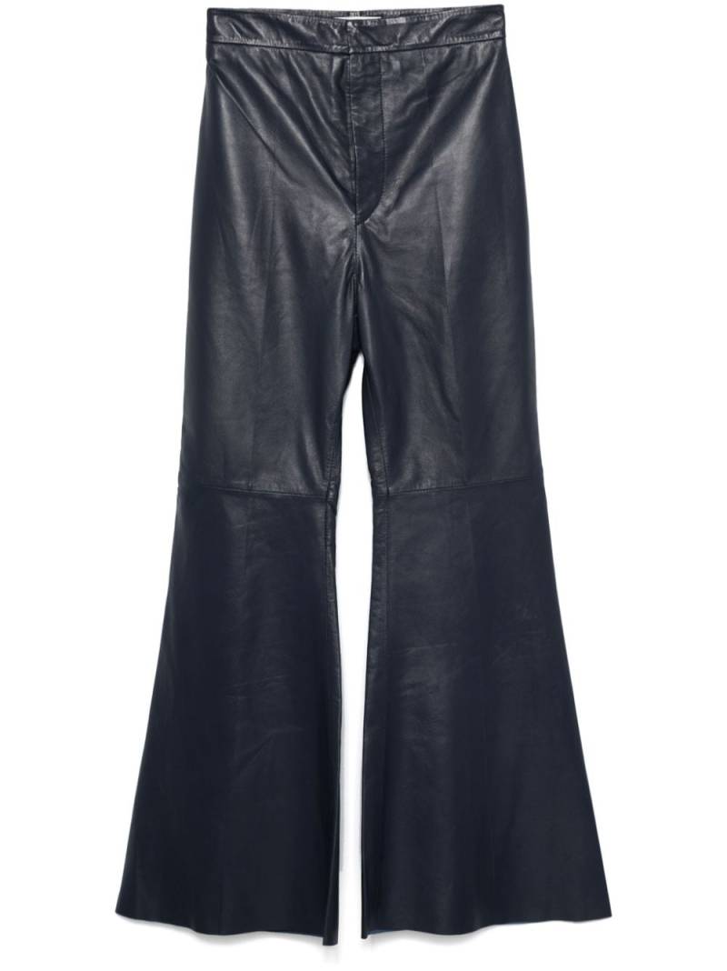 Victoria Beckham leather trousers - Blue von Victoria Beckham